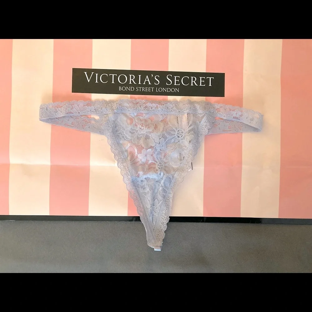 🔥Flash Sale🔥3 New Victoria’s Secret very sexy lace V-string panties bundle - Picture 10 of 11